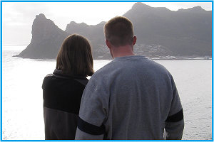 Online Mall Picture of a man and woman looking at the ocean. An image link to the sugestion form.